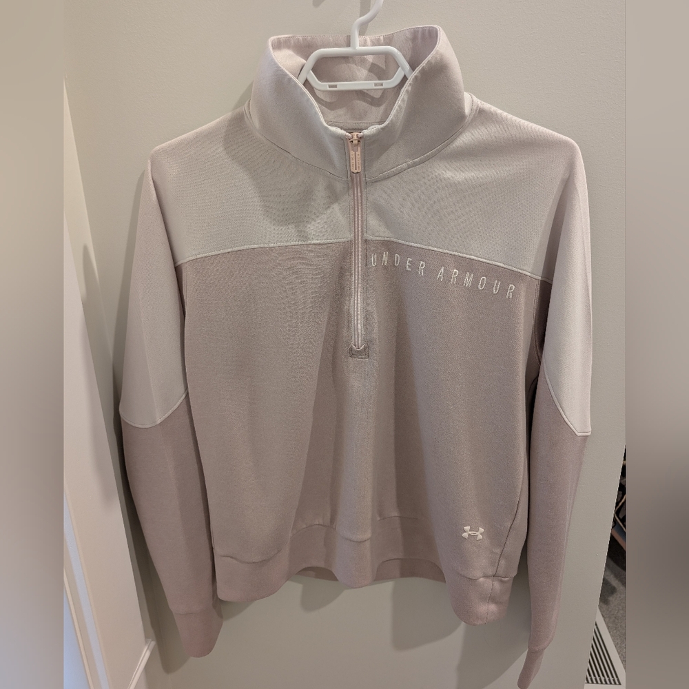 GUC Under Armour Light purple/grey Quarter-Zip Pullover Size XS